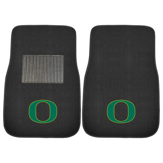 Oregon Ducks Embroidered Car Mat Set - 2 Pieces