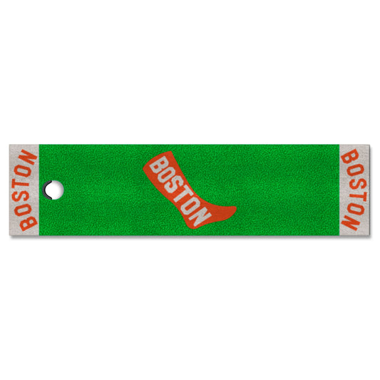 Boston Red Sox Putting Green Mat - 1.5ft. x 6ft. 1908 Retro Logo