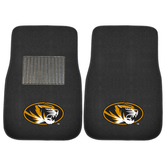 Missouri Tigers Embroidered Car Mat Set - 2 Pieces