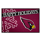 Arizona Cardinals Starter Mat Accent Rug - 19in. x 30in. Happy Holidays Starter Mat