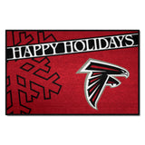 Atlanta Falcons Starter Mat Accent Rug - 19in. x 30in. Happy Holidays Starter Mat