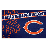 Chicago Bears Starter Mat Accent Rug - 19in. x 30in. Happy Holidays Starter Mat