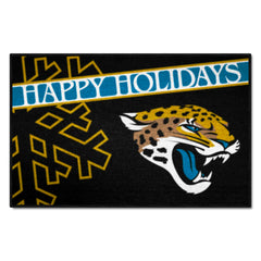 Jacksonville Jaguars Starter Mat Accent Rug - 19in. x 30in. Happy Holidays Starter Mat