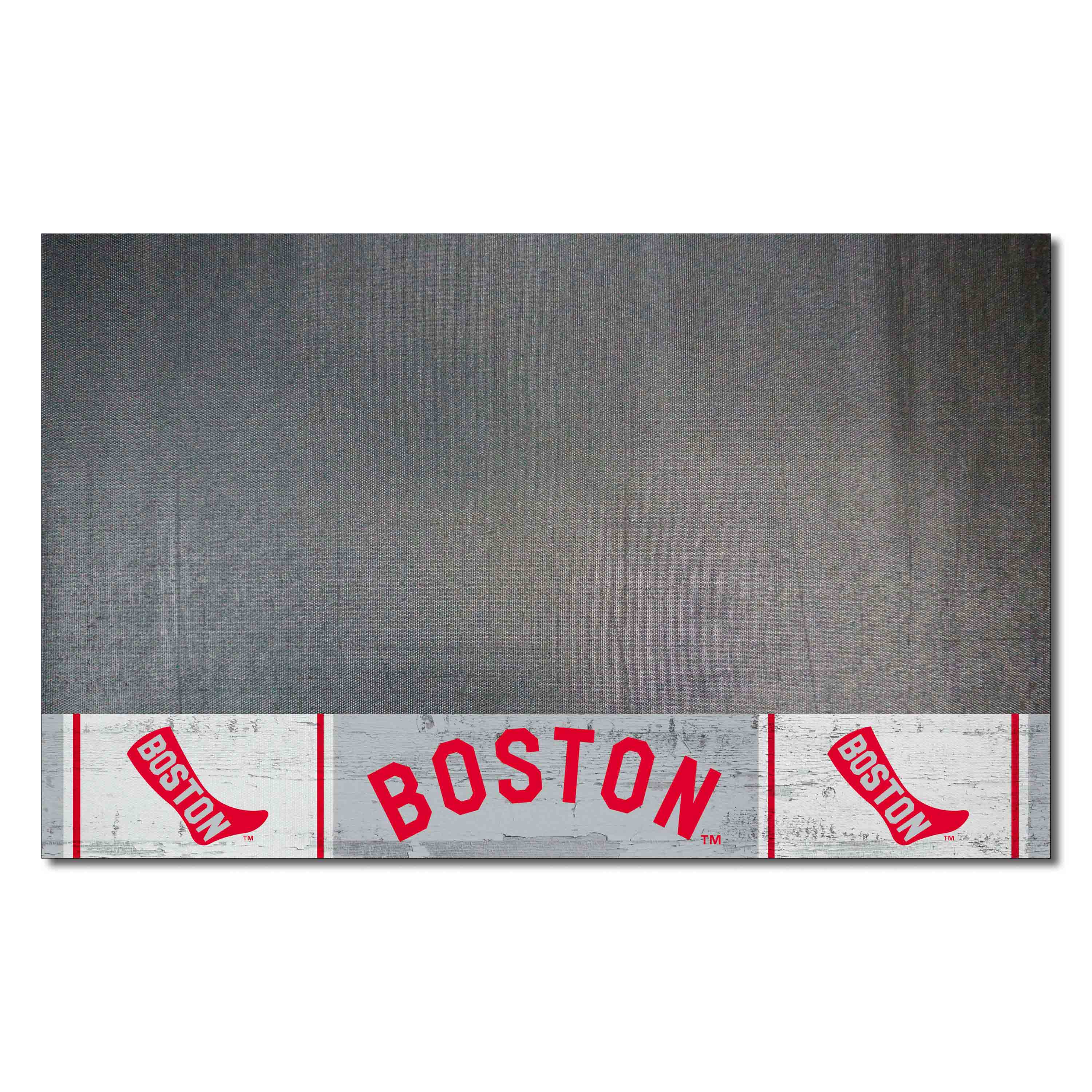 Boston Red Sox Vinyl Grill Mat - 26in. x 42in. 1908 Retro Logo - Boston Red Sox