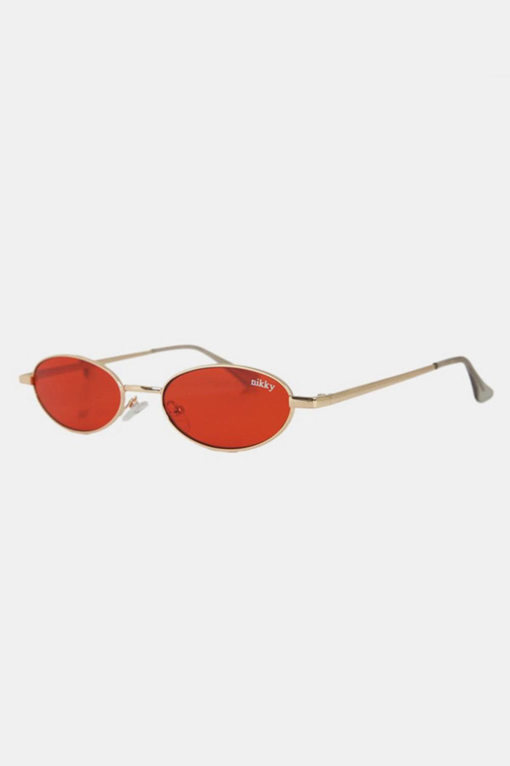 Nicole Lee USA Metal Frame Finley Oval Sunglasses - Trendsi