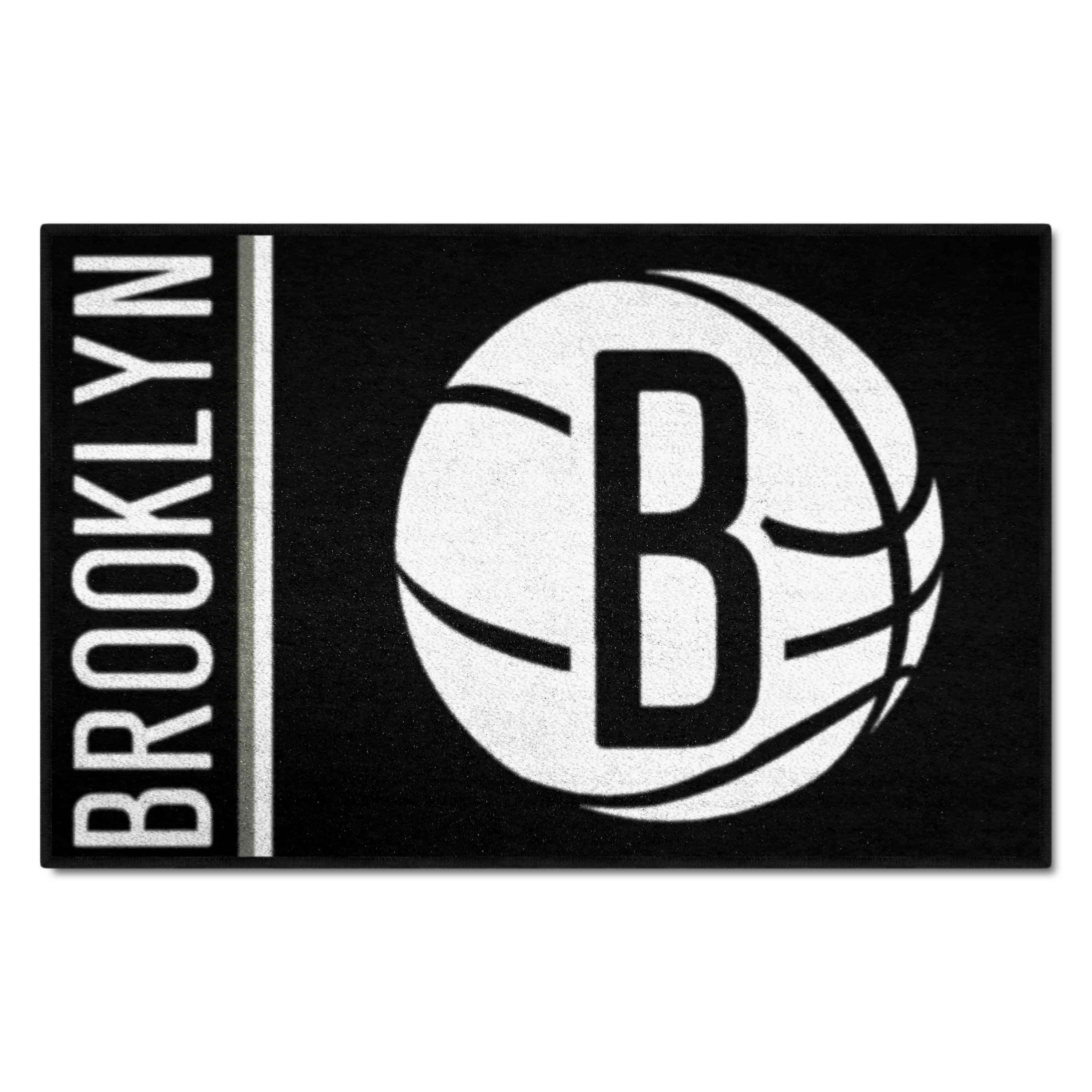 Brooklyn Nets Starter Mat Accent Rug - 19in. x 30in. - Brooklyn Nets