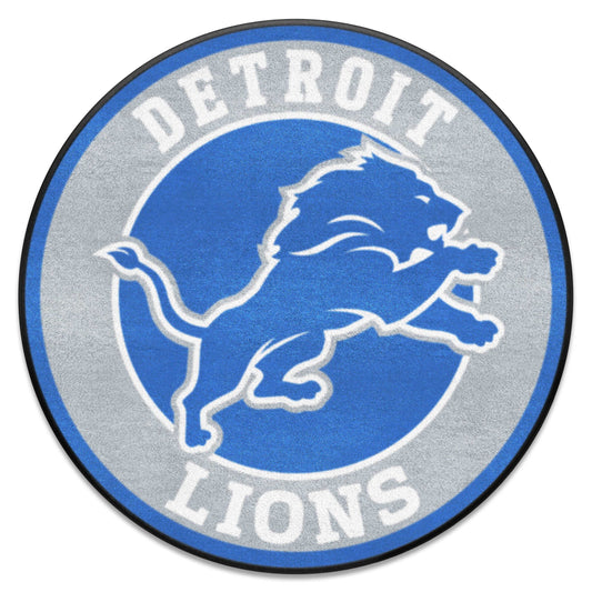 Detroit Lions Roundel Rug - 27in. Diameter