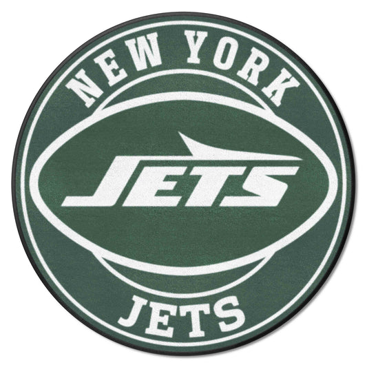 New York Jets Roundel Rug - 27in. Diameter