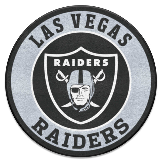 Las Vegas Raiders Roundel Rug - 27in. Diameter