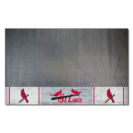 St. Louis Cardinals Vinyl Grill Mat - 26in. x 42in.