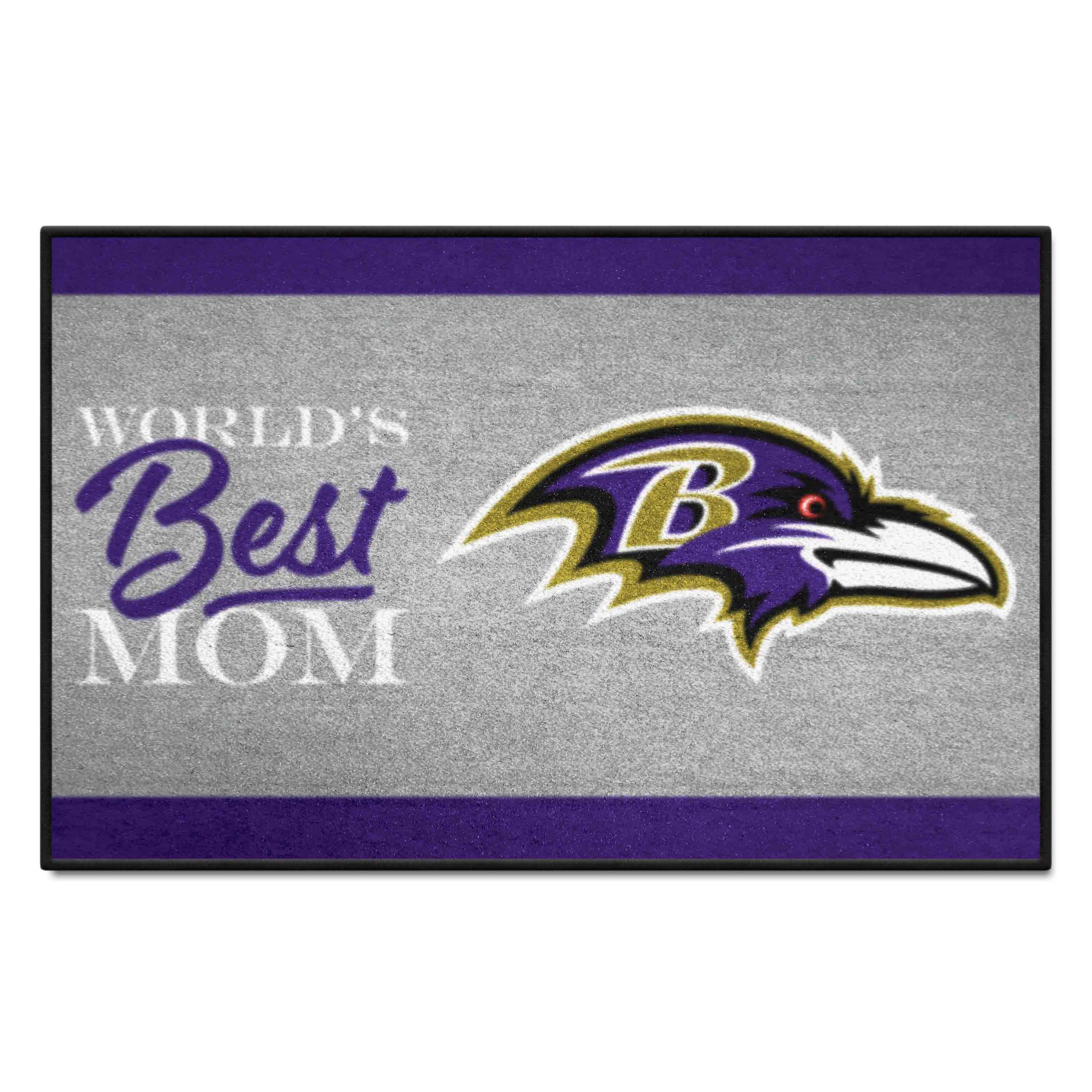 Baltimore Ravens World's Best Mom Starter Mat Accent Rug - 19in. x 30in. - Baltimore Ravens