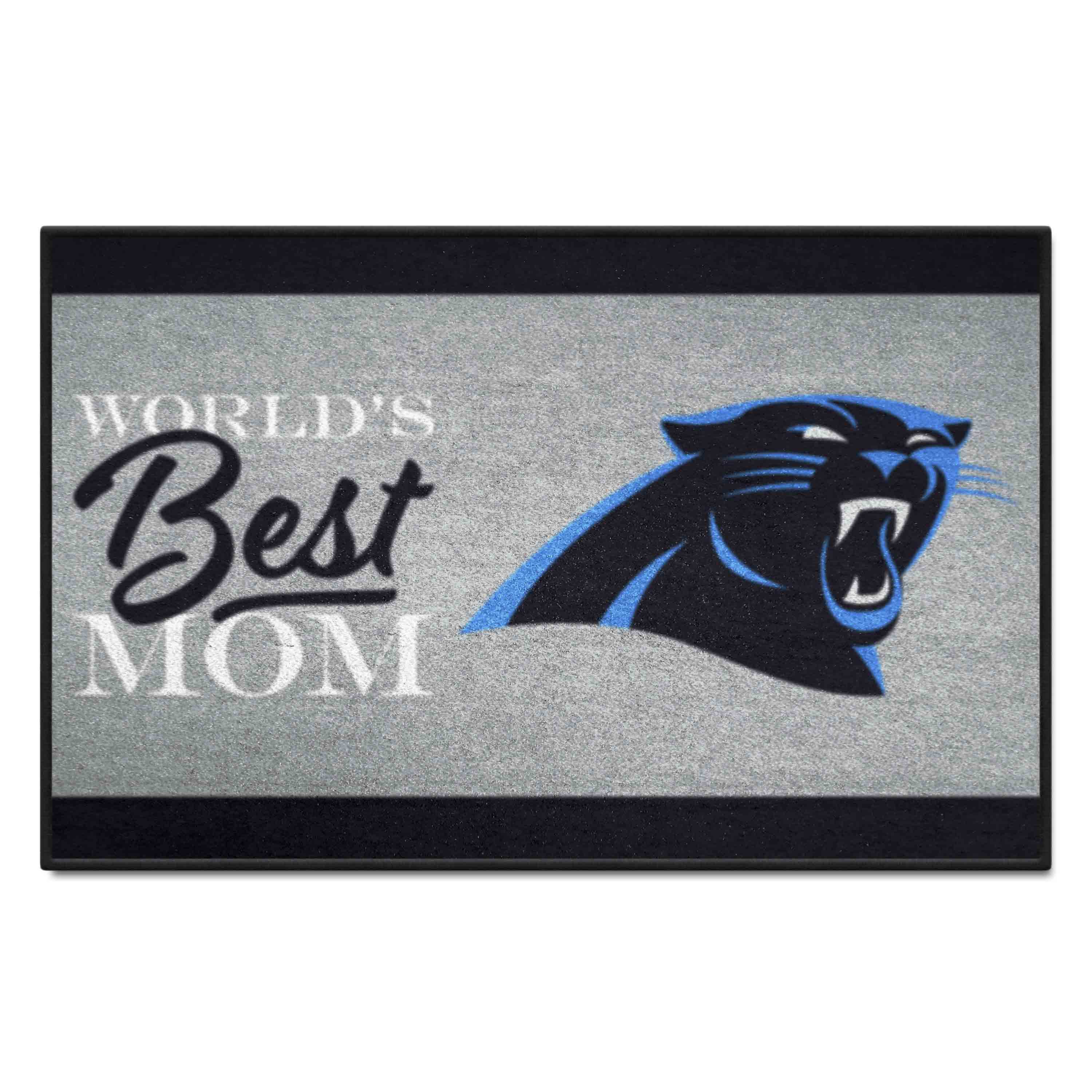 Carolina Panthers World's Best Mom Starter Mat Accent Rug - 19in. x 30in. - Carolina Panthers