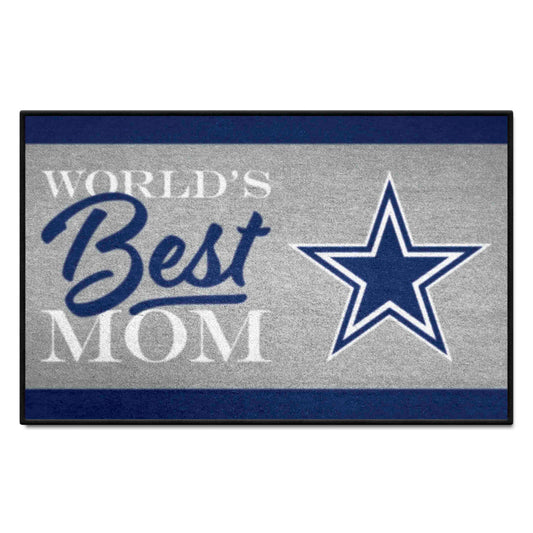 Dallas Cowboys World's Best Mom Starter Mat Accent Rug - 19in. x 30in. - Dallas Cowboys