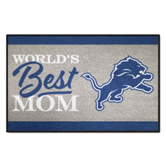 Detroit Lions World's Best Mom Starter Mat Accent Rug - 19in. x 30in.