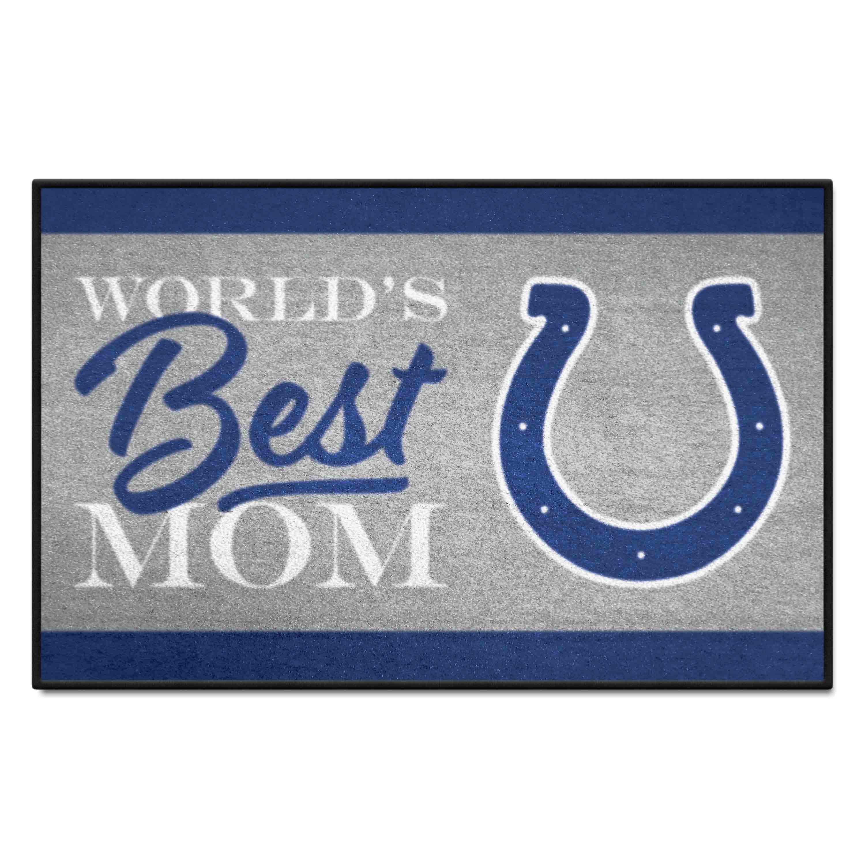 Indianapolis Colts World's Best Mom Starter Mat Accent Rug - 19in. x 30in.