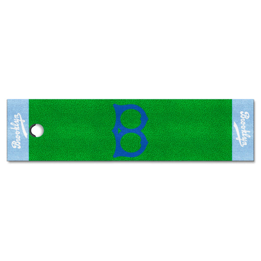 Brooklyn Dodgers Putting Green Mat - 1.5ft. x 6ft. 1944 Retro Logo