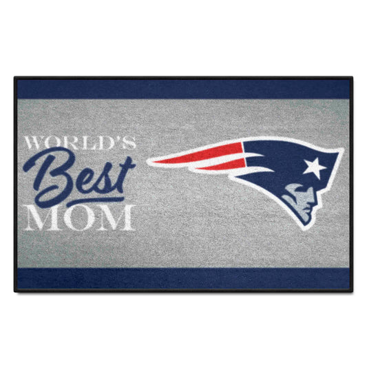 New England Patriots World's Best Mom Starter Mat Accent Rug - 19in. x 30in. - New England Patriots