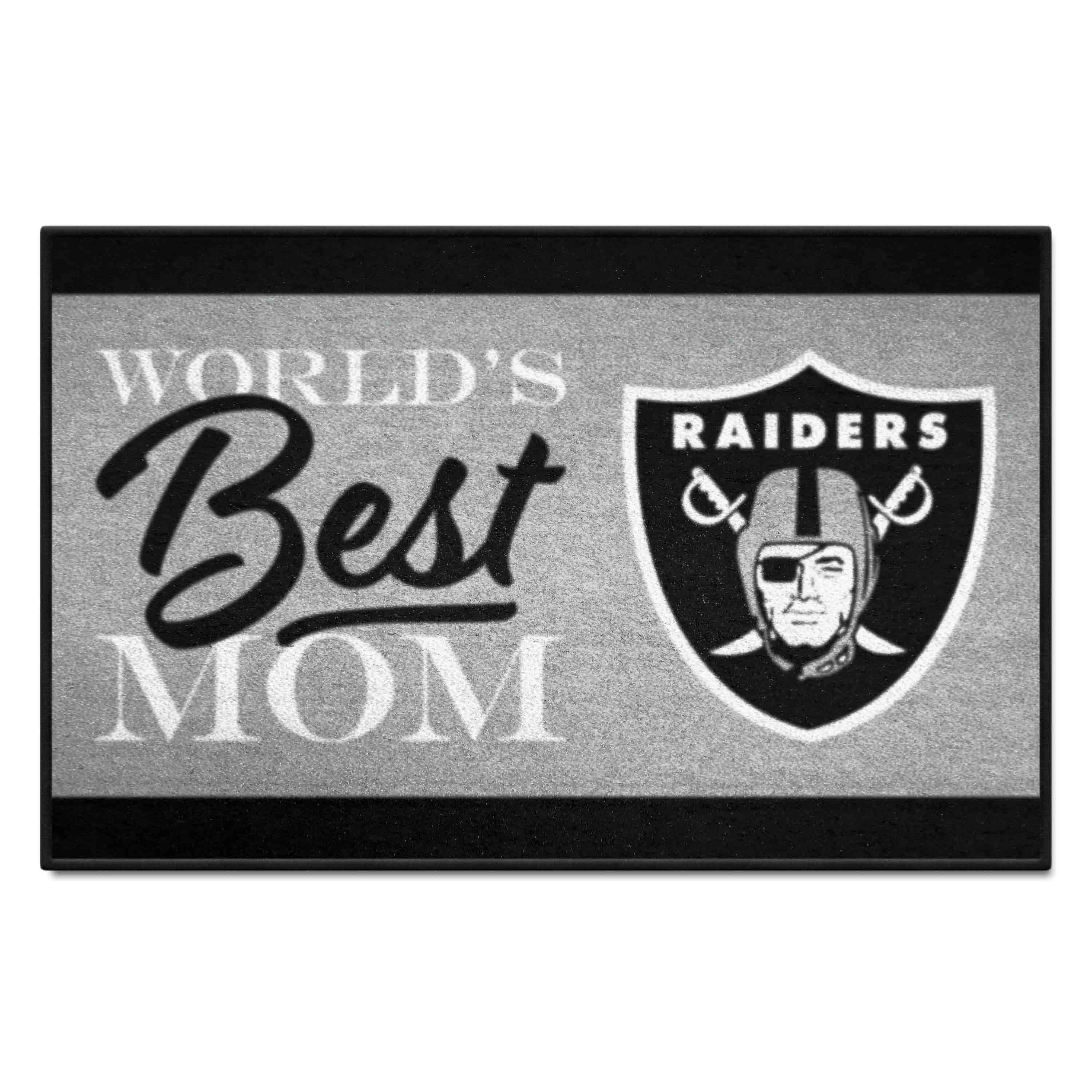 Las Vegas Raiders World's Best Mom Starter Mat Accent Rug - 19in. x 30in.