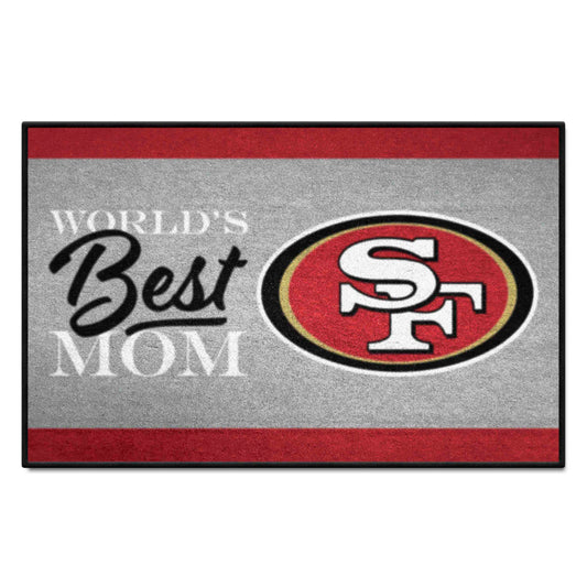 San Francisco 49ers World's Best Mom Starter Mat Accent Rug - 19in. x 30in.