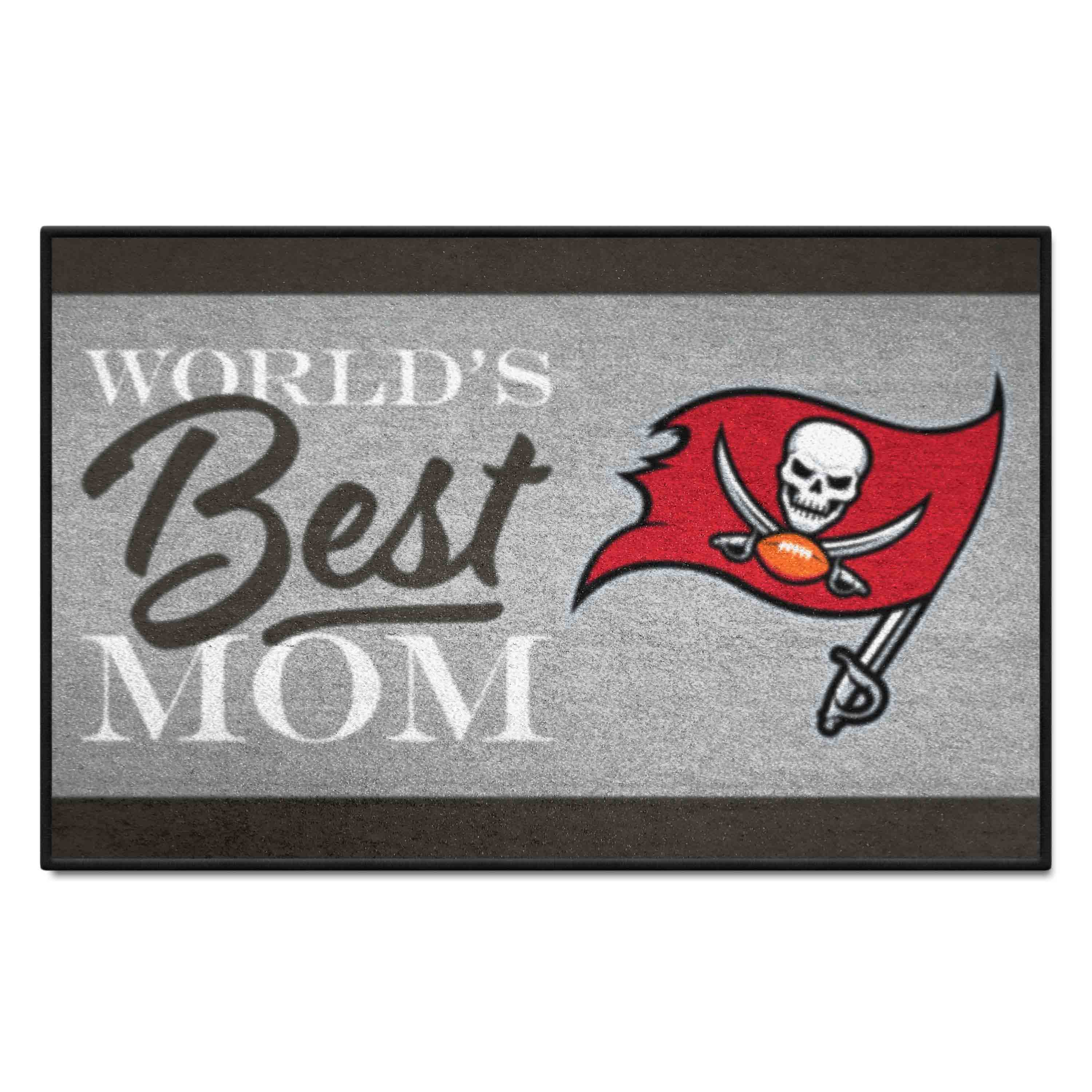 Tampa Bay Buccaneers World's Best Mom Starter Mat Accent Rug - 19in. x 30in.