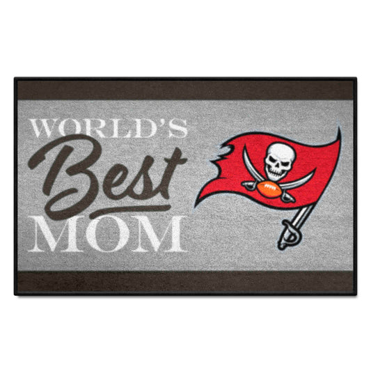 Tampa Bay Buccaneers World's Best Mom Starter Mat Accent Rug - 19in. x 30in.