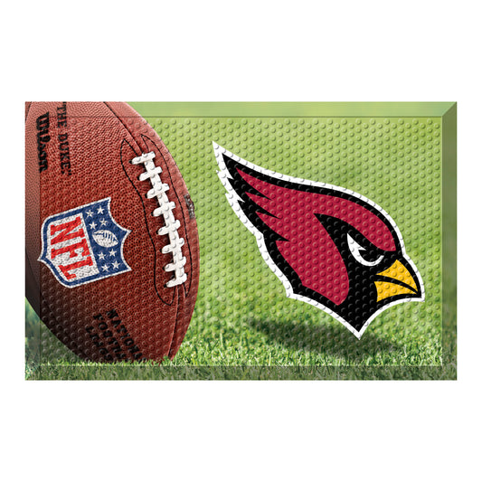 Arizona Cardinals Rubber Scraper Door Mat