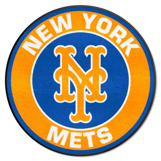 New York Mets Roundel Rug - 27in. Diameter