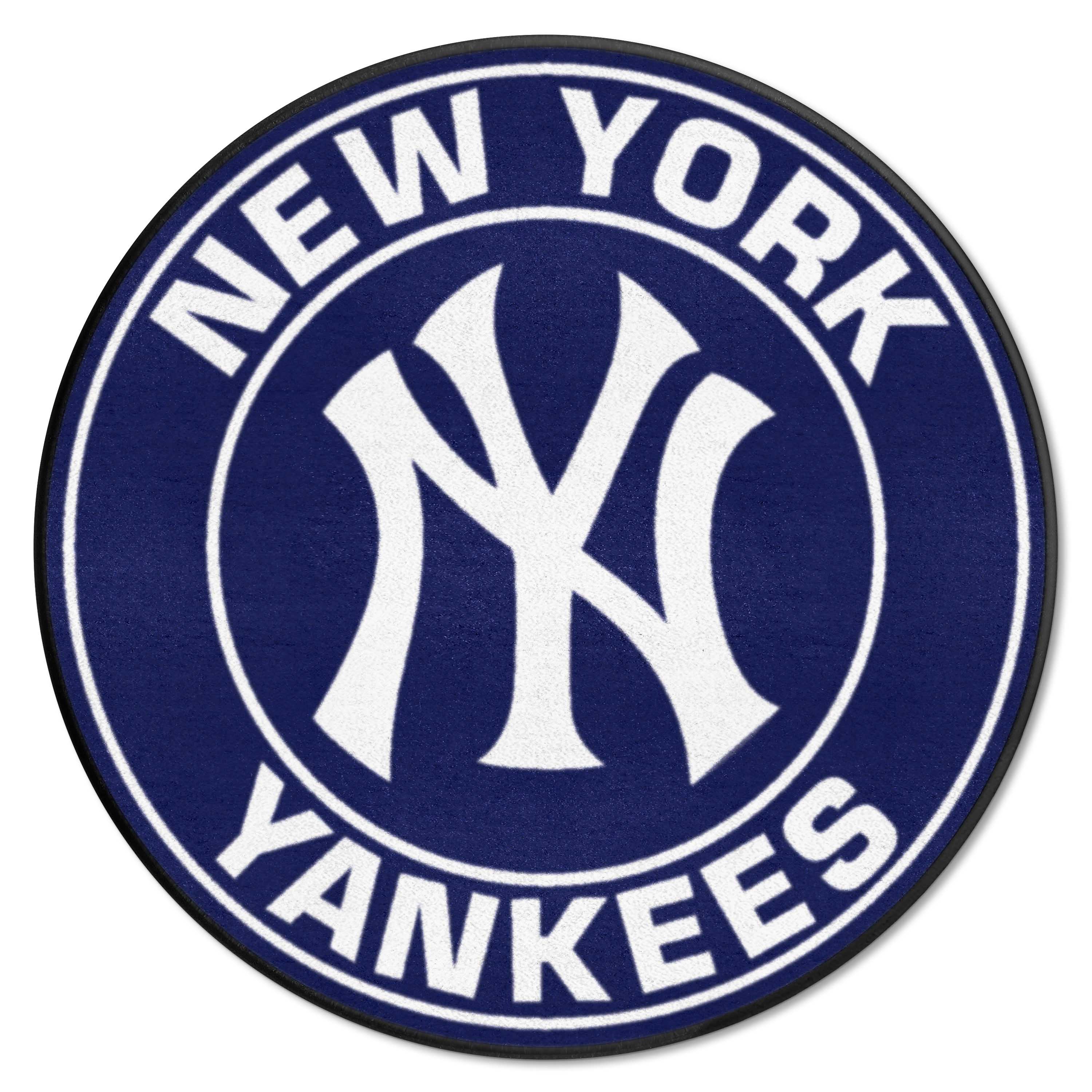 New York Yankees Roundel Rug - 27in. Diameter