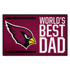 Arizona Cardinals Starter Mat Accent Rug - 19in. x 30in. World's Best Dad Starter Mat