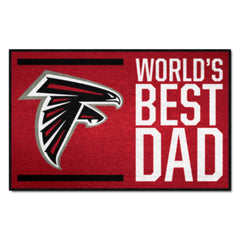 Atlanta Falcons Starter Mat Accent Rug - 19in. x 30in. World's Best Dad Starter Mat - Atlanta Falcons