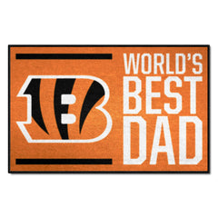 Cincinnati Bengals Starter Mat Accent Rug - 19in. x 30in. World's Best Dad Starter Mat