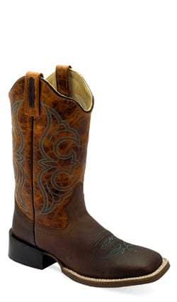 OLD WEST WOMEN'S RUGBY BROWN WESTERN BOOTS - Old West