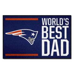 New England Patriots Starter Mat Accent Rug - 19in. x 30in. World's Best Dad Starter Mat - New England Patriots