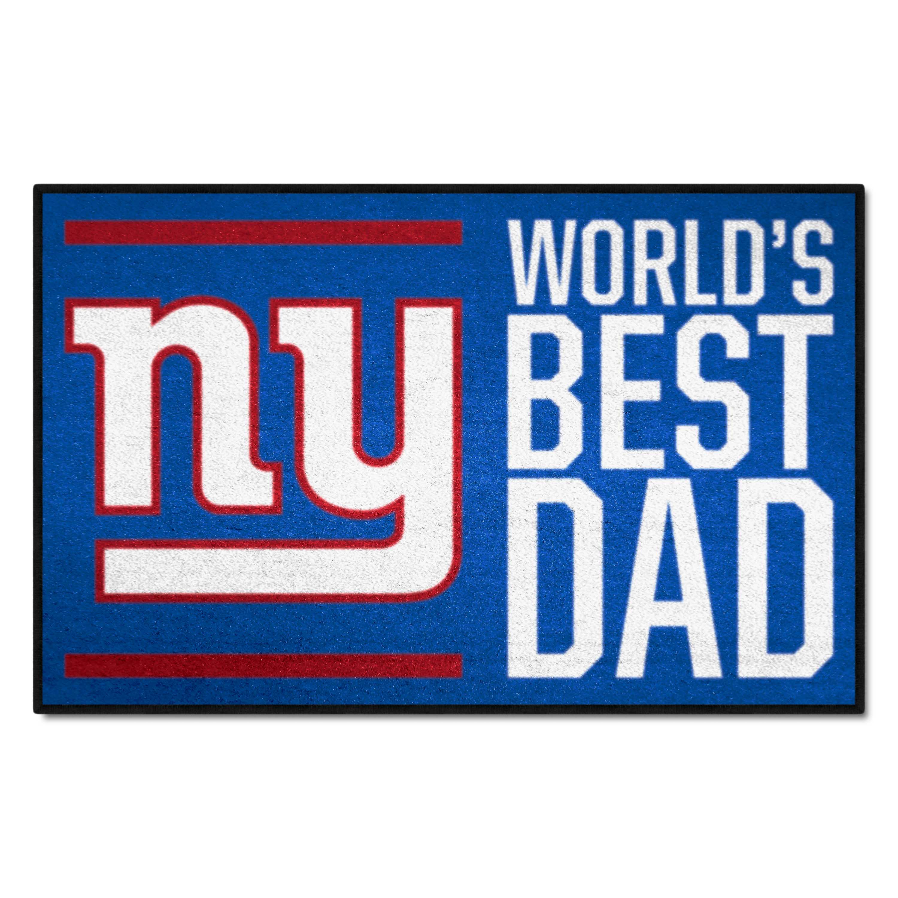 New York Giants Starter Mat Accent Rug - 19in. x 30in. World's Best Dad Starter Mat