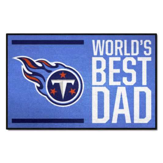 Tennessee Titans Starter Mat Accent Rug - 19in. x 30in. World's Best Dad Starter Mat