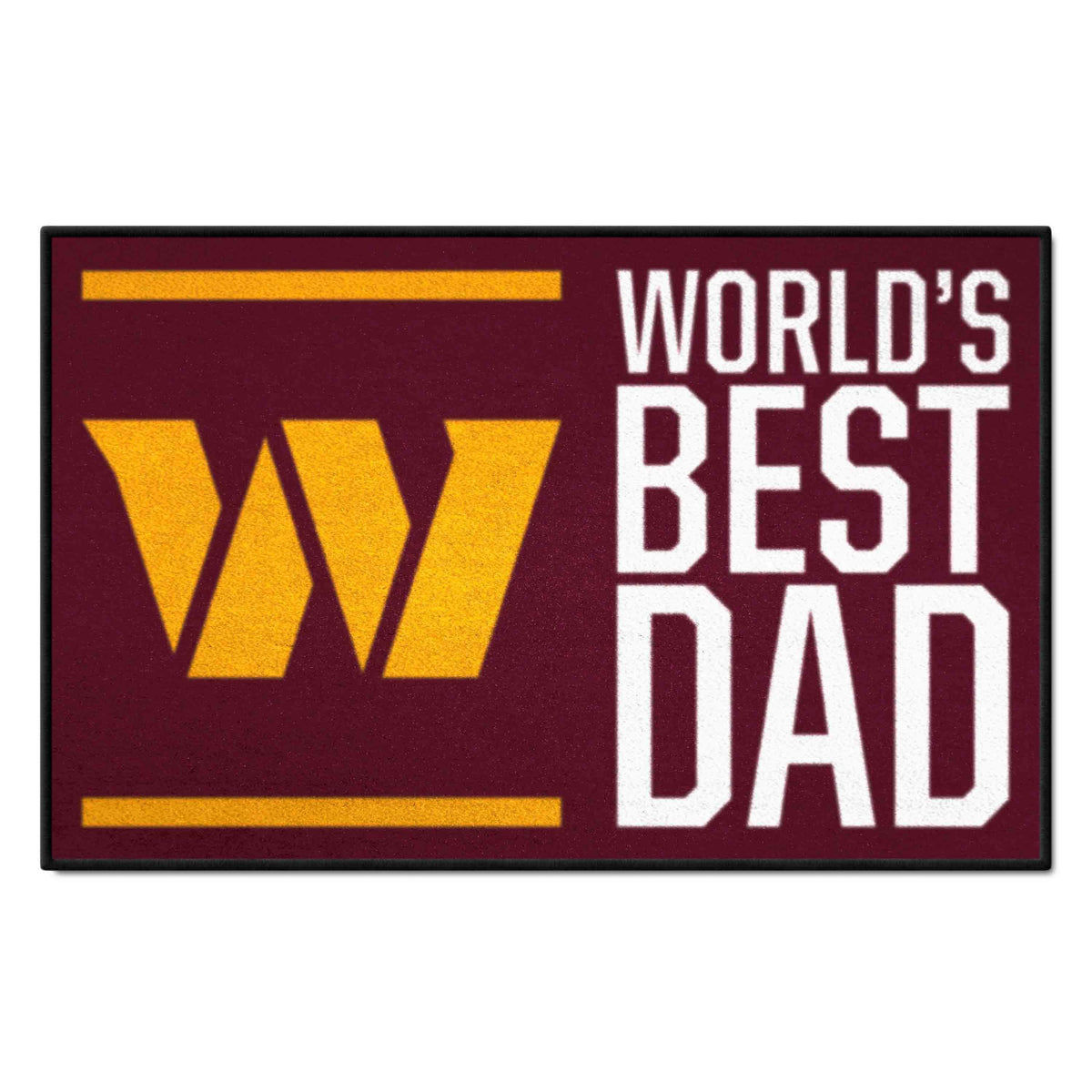 Washington Commanders Starter Mat Accent Rug - 19in. x 30in. World's Best Dad Starter Mat