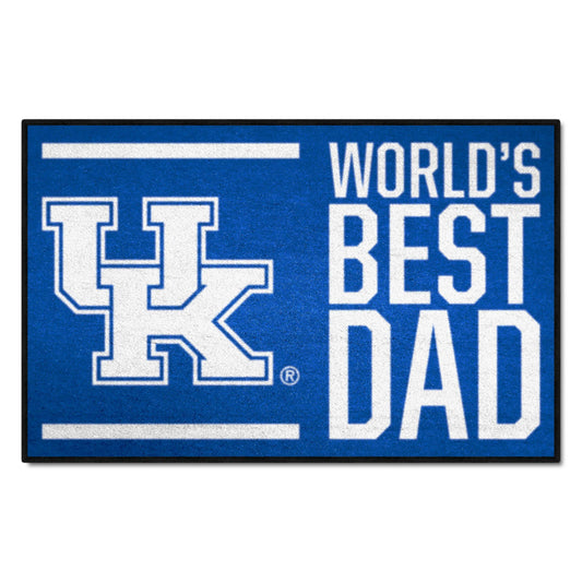 Kentucky Wildcats Starter Mat Accent Rug - 19in. x 30in. World's Best Dad Starter Mat