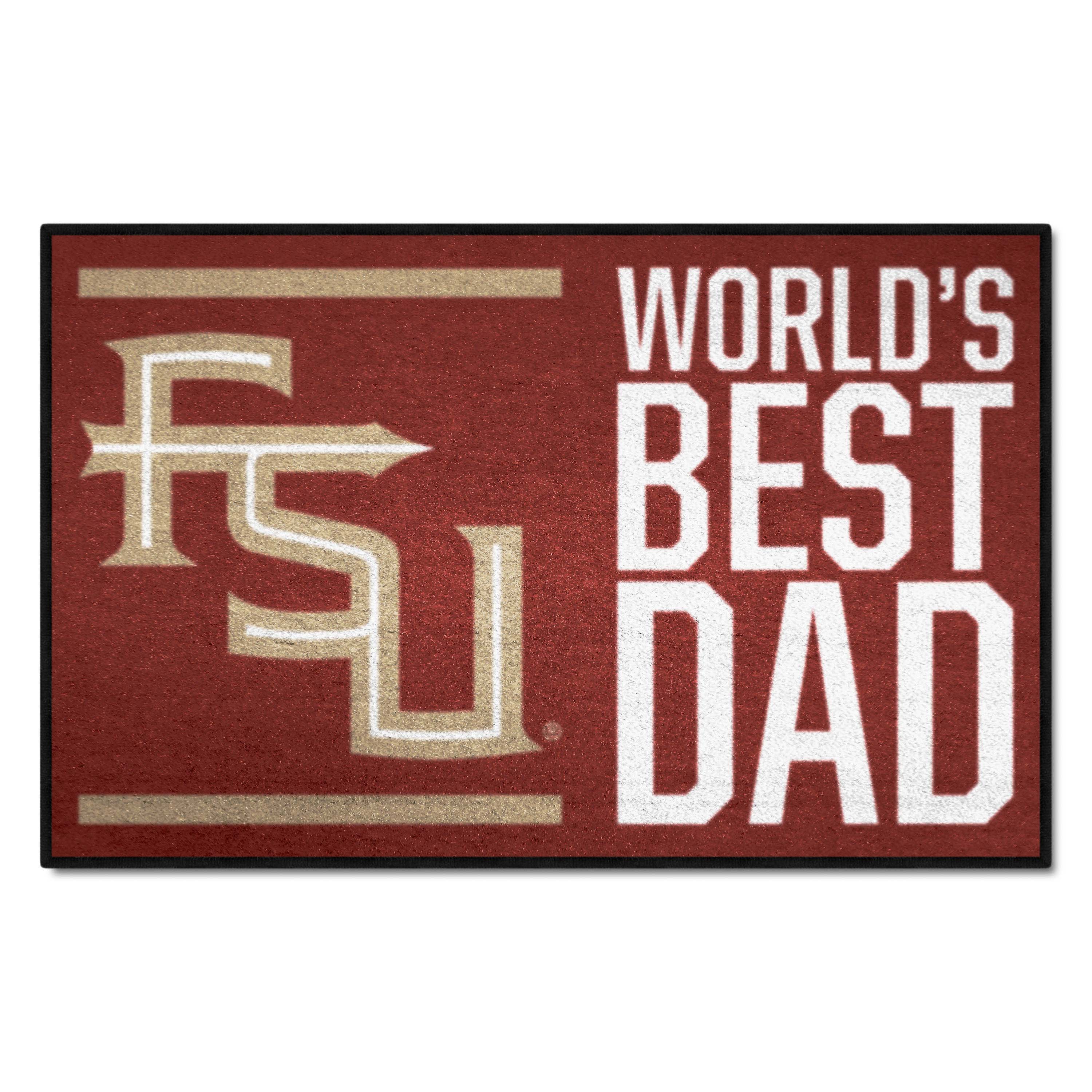 Florida State Seminoles Starter Mat Accent Rug - 19in. x 30in. World's Best Dad Starter Mat