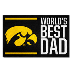 Iowa Hawkeyes Starter Mat Accent Rug - 19in. x 30in. World's Best Dad Starter Mat