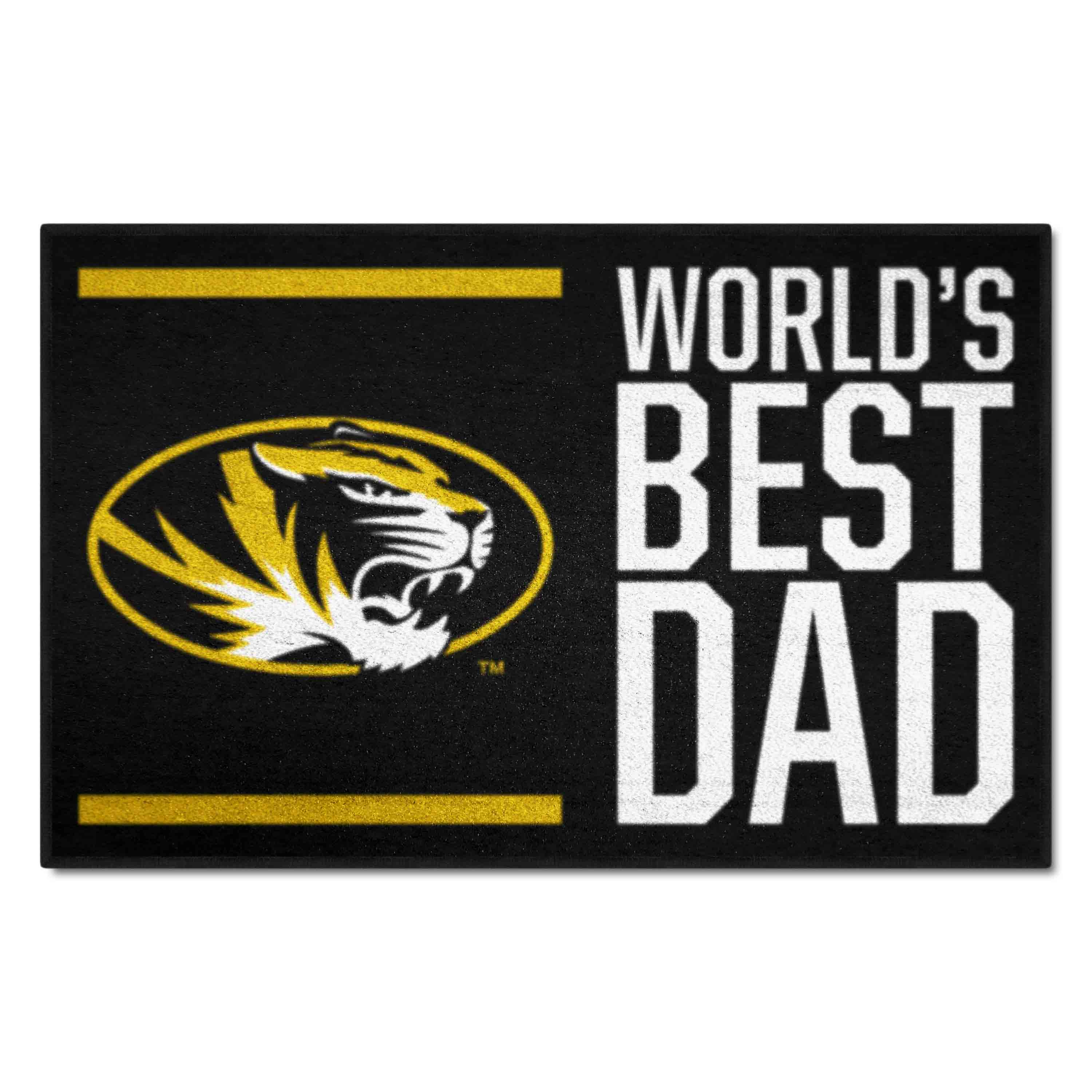 Missouri Tigers Starter Mat Accent Rug - 19in. x 30in. World's Best Dad Starter Mat