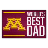 Minnesota Golden Gophers Starter Mat Accent Rug - 19in. x 30in. World's Best Dad Starter Mat