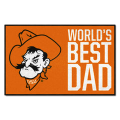 Oklahoma State Cowboys Starter Mat Accent Rug - 19in. x 30in. World's Best Dad Starter Mat - Oklahoma State