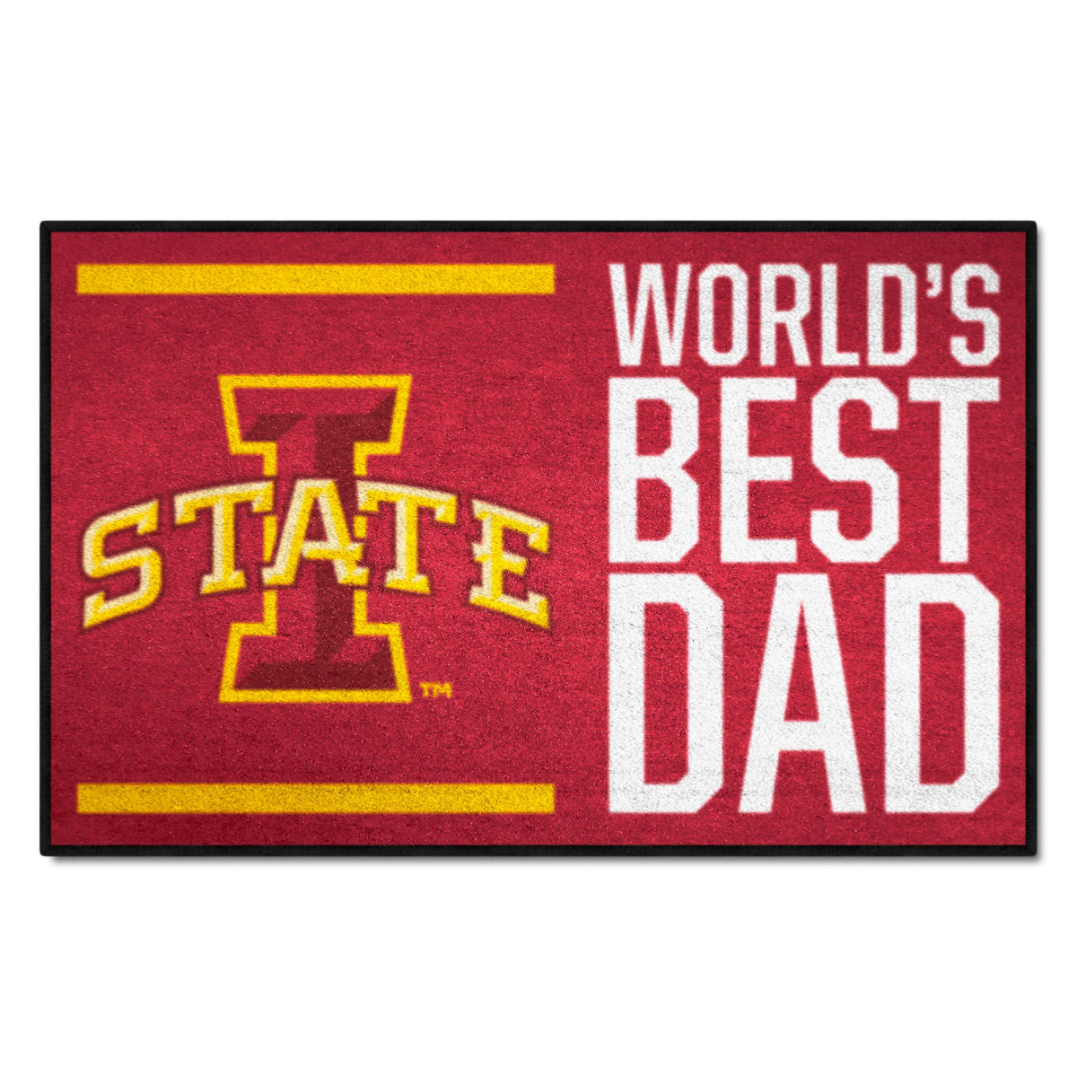 Iowa State Cyclones Starter Mat Accent Rug - 19in. x 30in. World's Best Dad Starter Mat