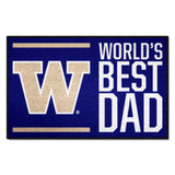 Washington Huskies Starter Mat Accent Rug - 19in. x 30in. World's Best Dad Starter Mat