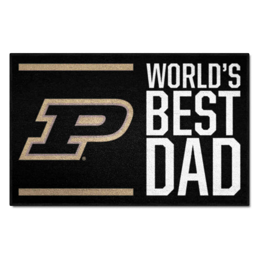 Purdue Boilermakers Starter Mat Accent Rug - 19in. x 30in. World's Best Dad Starter Mat