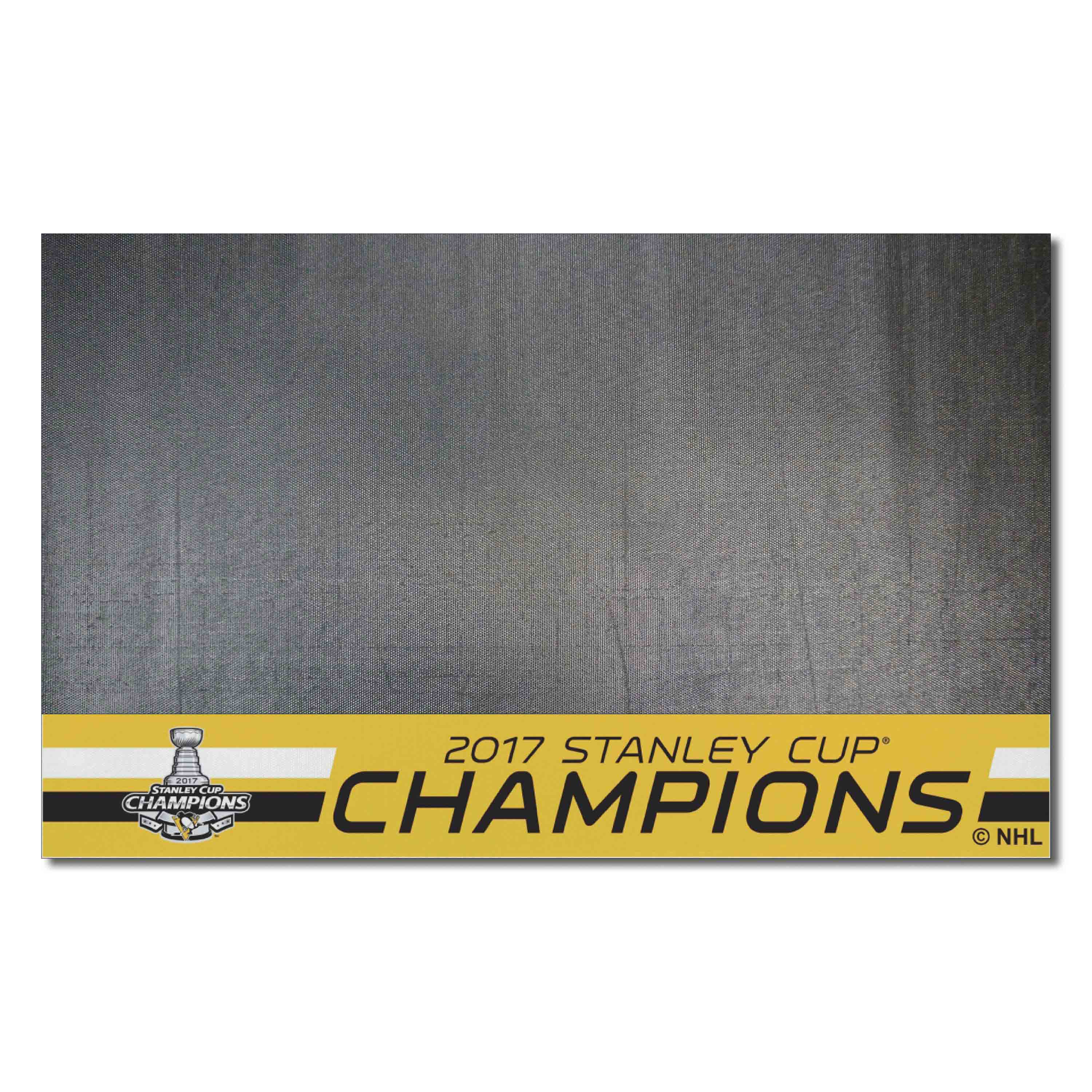 Pittsburgh Penguins Vinyl Grill Mat - 26in. x 42in., 2017 NHL Stanley Cup Champions