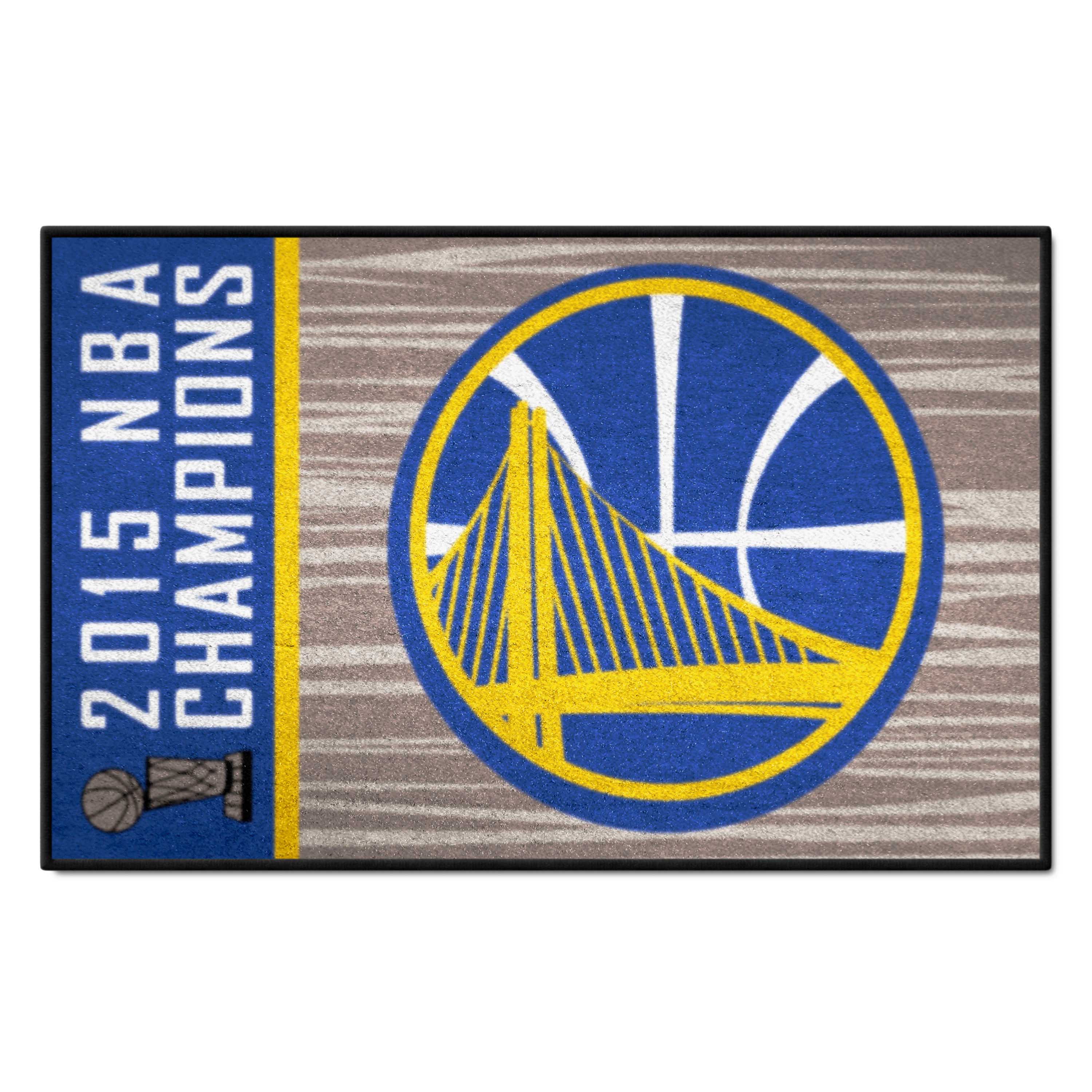 Golden State Warriors 2015 NBA Champions Starter Mat Accent Rug - 19in. x 30in.