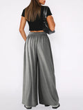 High Waist Wide Leg Pants Trendsi