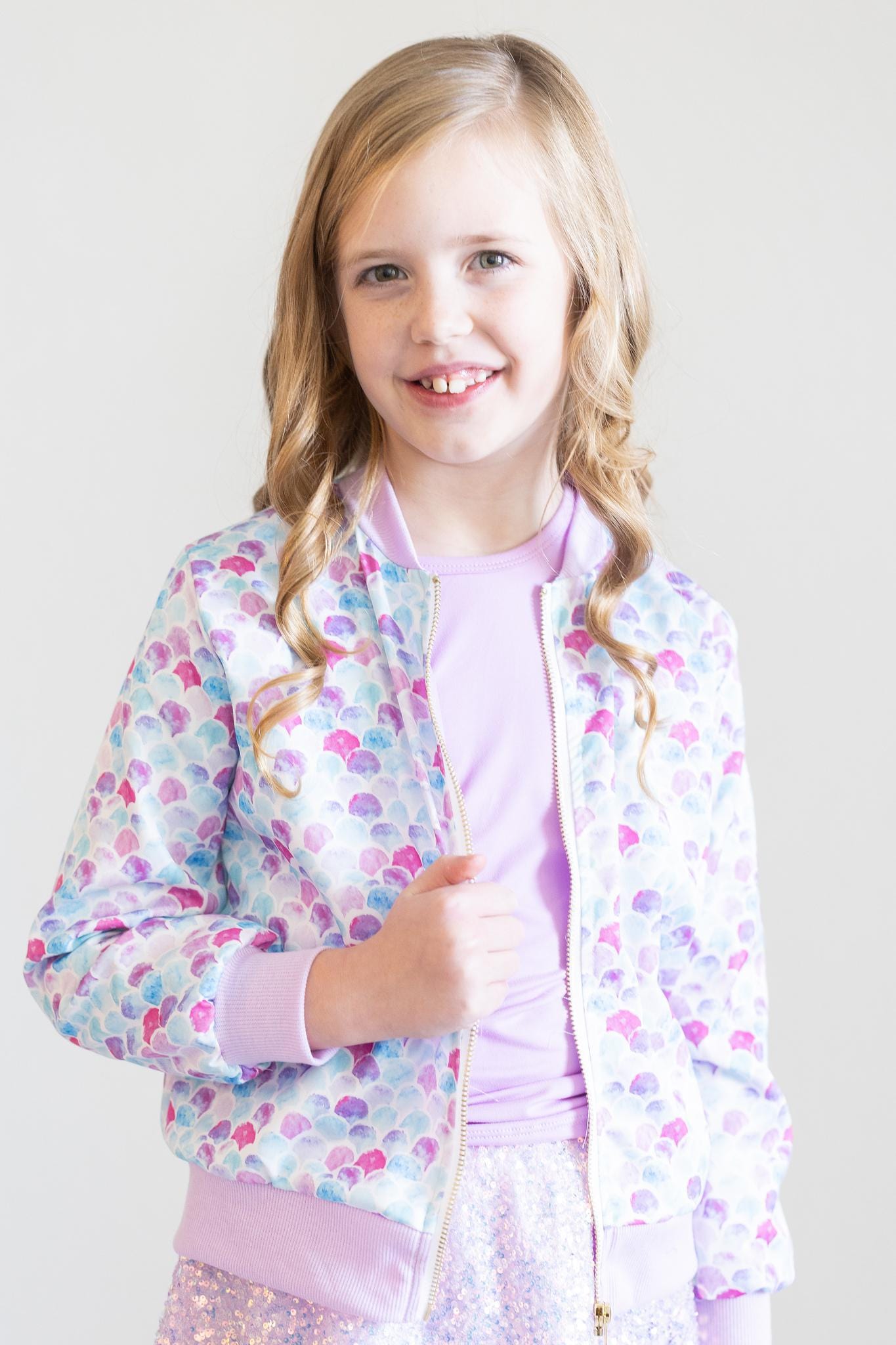 Mermaid Scales Satin Jacket - Mila & Rose ®