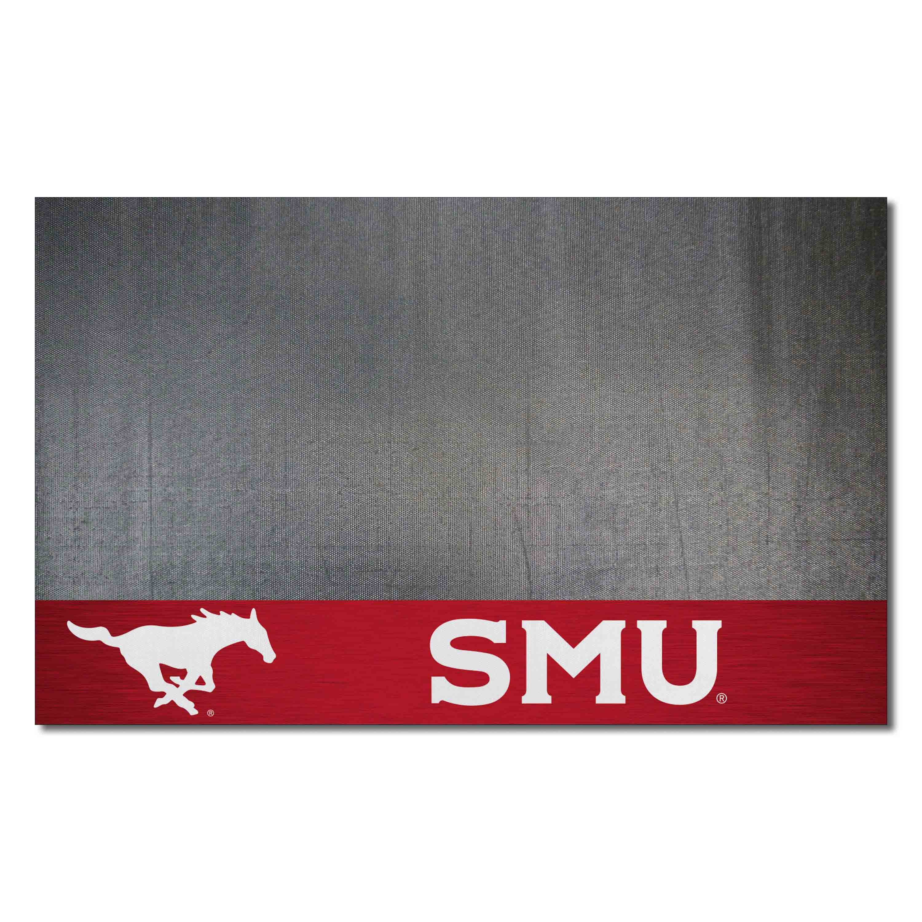 SMU Mustangs Vinyl Grill Mat - 26in. x 42in.